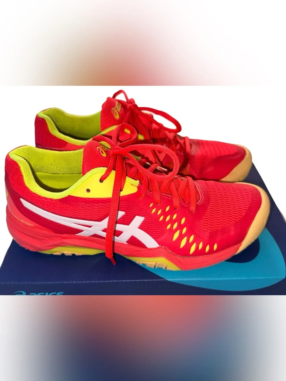 ASICS Women's Gel-Challenger 12 Clay Tennis Shoes Laser Pink & Neon Yellow
